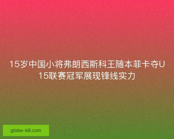 15岁中国小将弗朗西斯科王随本菲卡夺U15联赛冠军展现锋线实力